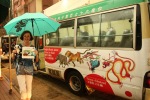 With Green Minibus 22 at Pok Fu Lam Gardens