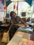 Signing books at The Children’s Bookshop, Beecroft